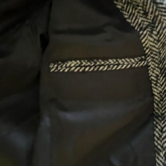 Rebecca Minkoff Women's Black and White Herringbone Blazer - Picture 8 of 9